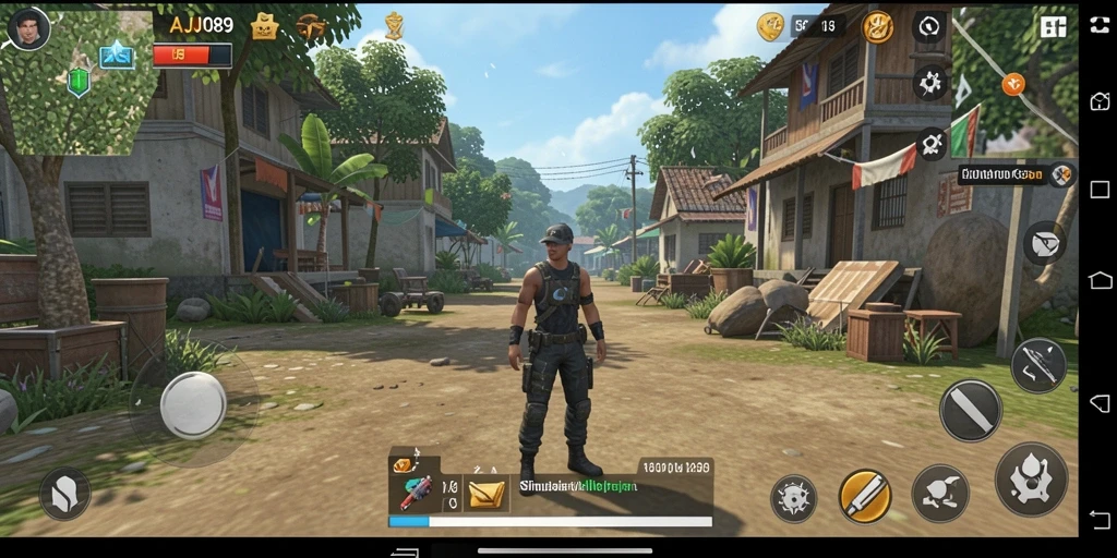 Tampilan gameplay AJO89 yang menawan dan penuh warna.