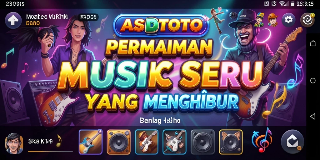 Tampilan gameplay seru di ASDTOTO dengan berbagai alat musik.
