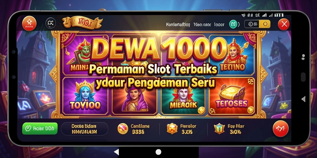Tampilan gameplay seru dan interaktif dari DEWA1000.