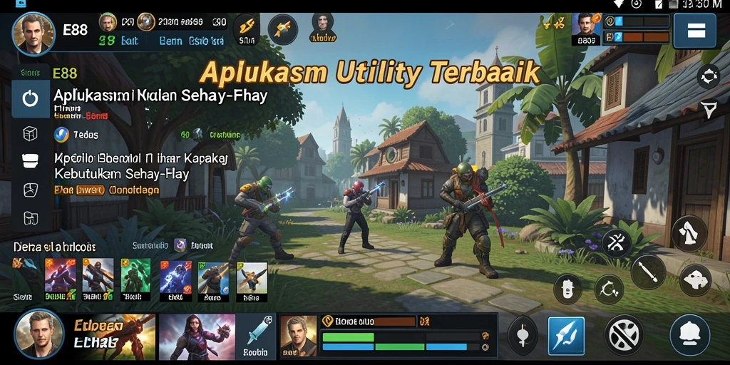 Tampilan antarmuka E88 yang sederhana dan mudah digunakan.