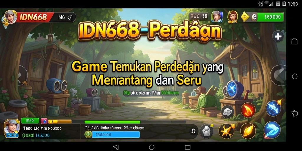 Screenshot menunjukkan gameplay seru mencari perbedaan di IDN668.