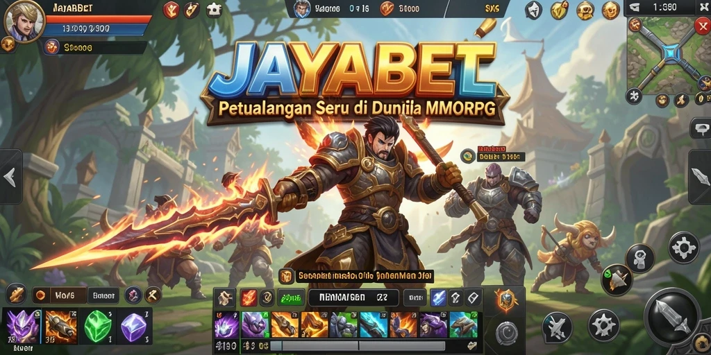 Tampilan gameplay epik dalam dunia MMORPG JAYABET.