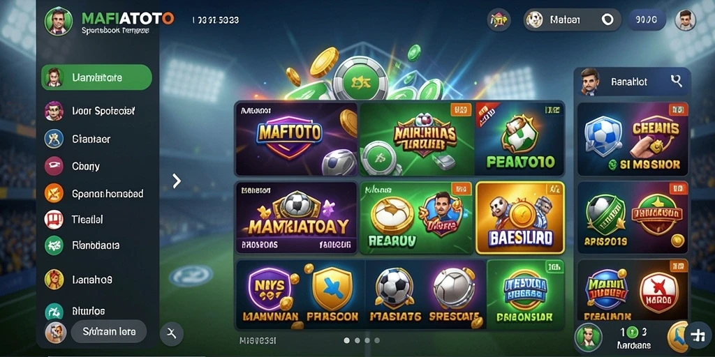 Tampilan menarik dari gameplay Sportsbook MAFIATOTO yang memikat.