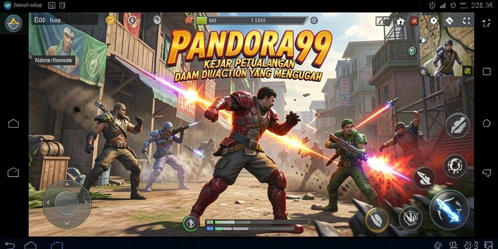Tangkap momen seru dalam pertempuran PANDORA99 dengan grafis menawan.