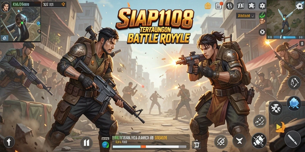 Tampilan aksi seru dalam pertandingan Battle Royale SIAP108.