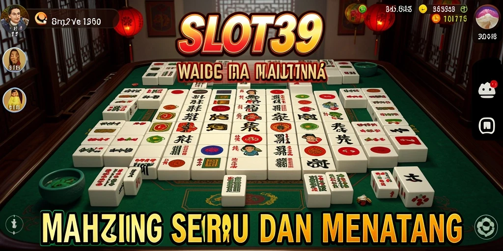 Tampilan menarik dari gameplay <strong>SLOT39</strong> saat memainkan Mahjong.